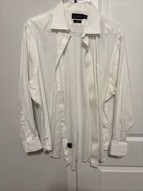 Lauren by Ralph Lauren White Men’s Dress Shirt
